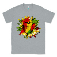 Heather Grey juneteenth sunflower Classic Tee - HRA Design Shop