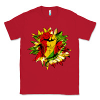 Red juneteenth sunflower Classic Tee - HRA Design Shop