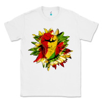 White juneteenth sunflower Classic Tee - HRA Design Shop