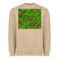 Mushroom Distressed Shamrock And Leopard Heavyweight Sweatshirt - RanaPortraitStore