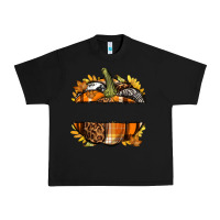 Black Personalized Fall Pumpkin Urban Heavy Tee - texasbilliewilder