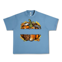 Pebble Blue Personalized Fall Pumpkin Urban Heavy Tee - texasbilliewilder