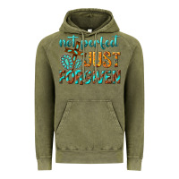 Vintage Olive not perfect just forgiven Vintage Hoodie - texasbilliewilder