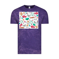Cloud Purple nurse Vintage Tee - Zillion Design Studio