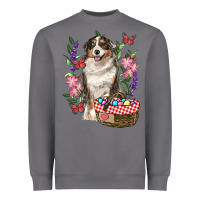 Storm Easter Aussie Australian Shepherd Heavyweight Sweatshirt - RanaPortraitStore
