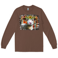 Chestnut sunflower sheep Long Sleeve Tee - RacoonDesign