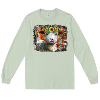 Matcha sunflower sheep Long Sleeve Tee - RacoonDesign