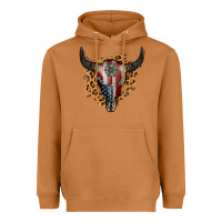 Meerkat American Bull Skull Heavyweight Hoodie - Jasminsmagicworld