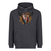 Smoke American Bull Skull Heavyweight Hoodie - Jasminsmagicworld