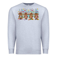 Heather Grey easter day baby highland cow Premium Sweatshirt - MaliasSmallBusiness