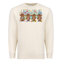 Sandshell easter day baby highland cow Premium Sweatshirt - MaliasSmallBusiness