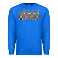 True Royal easter day baby highland cow Premium Sweatshirt - MaliasSmallBusiness