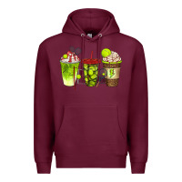 Burgundy tennis coffee cups bbs Premium Hoodie - BundleAndBundleShop