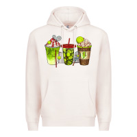 Pale Pink tennis coffee cups bbs Premium Hoodie - BundleAndBundleShop