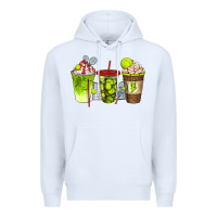 White tennis coffee cups bbs Premium Hoodie - BundleAndBundleShop