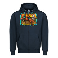 Navy cowboy take me away Zipper Hoodie - JahusDesignShop