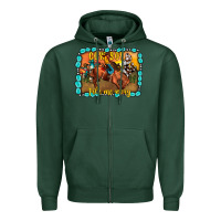 Sports Green cowboy take me away Zipper Hoodie - JahusDesignShop