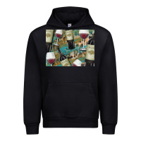 Black California Wine with Leopard Background Urban Hoodie - Bettercallsaul