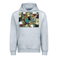 Heather Grey California Wine with Leopard Background Urban Hoodie - Bettercallsaul