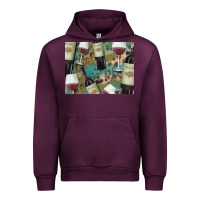 Mauve Wine California Wine with Leopard Background Urban Hoodie - Bettercallsaul