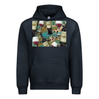 Navy California Wine with Leopard Background Urban Hoodie - Bettercallsaul