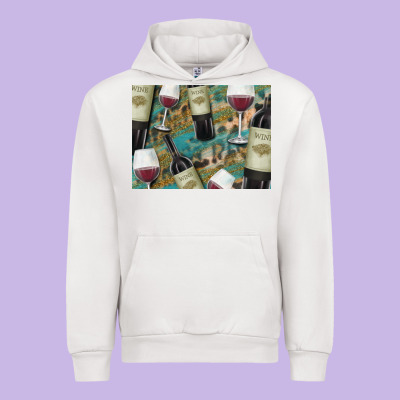 California Wine With Leopard Background Urban Hoodie Designed By Bettercallsaul