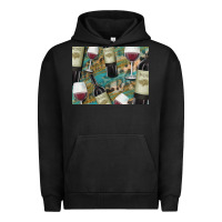 Pigment Black California Wine with Leopard Background Urban Hoodie - Bettercallsaul