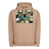 Pigment Burro California Wine with Leopard Background Urban Hoodie - Bettercallsaul