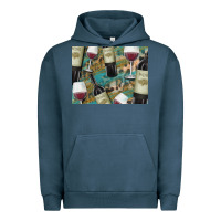 Pigment Midnight Navy California Wine with Leopard Background Urban Hoodie - Bettercallsaul