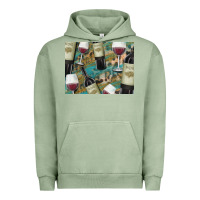 Pigment Oil Green California Wine with Leopard Background Urban Hoodie - Bettercallsaul