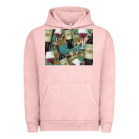 Pigment Salmon California Wine with Leopard Background Urban Hoodie - Bettercallsaul