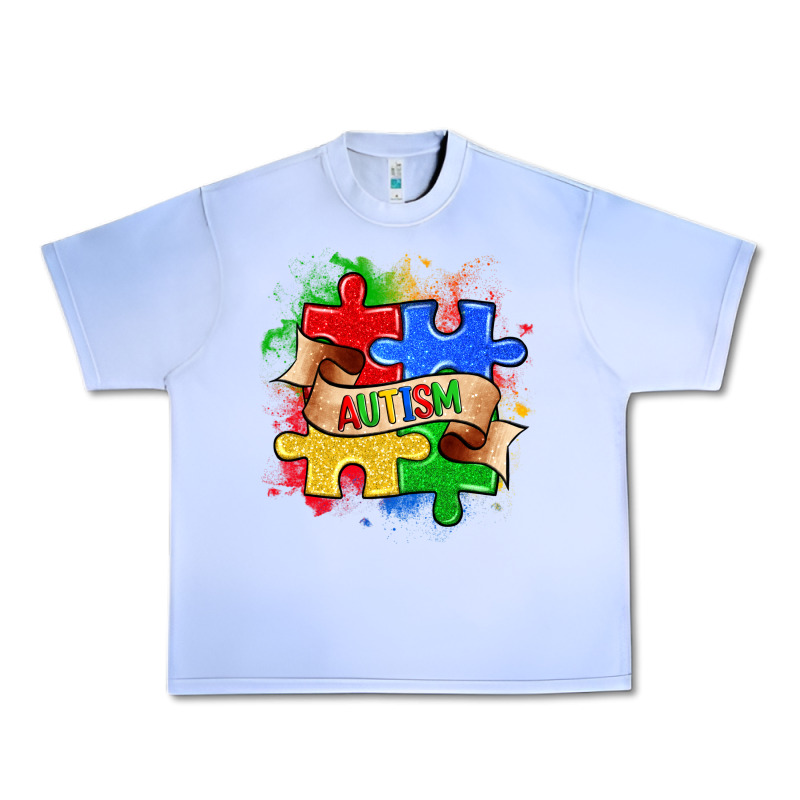 Autism Puzzle Pieces Urban Heavy Tee by Zillion Design Studio | Teevron