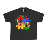 Pigment Black autism puzzle pieces Urban Heavy Tee - Zillion Design Studio