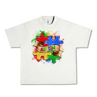 Pistachio autism puzzle pieces Urban Heavy Tee - Zillion Design Studio