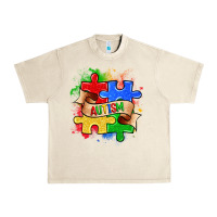 Sandshell autism puzzle pieces Urban Heavy Tee - Zillion Design Studio