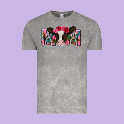 Mom With Cow Mothers Day Vintage Tee Designed By Texasbilliewilder