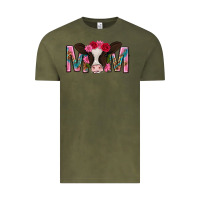 Vintage Olive mom with cow mothers day Vintage Tee - texasbilliewilder