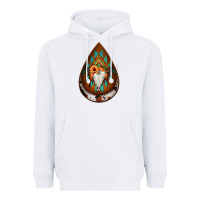 White aztec bullskull teardrop earrings Heavyweight Hoodie - Jasminsmagicworld
