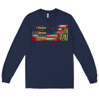 Navy always chingona 16oz libbey cup Long Sleeve Tee - HRA Design Shop