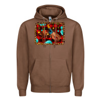 Chestnut Christmas rodeo cowboy Zipper Hoodie - JahusDesignShop