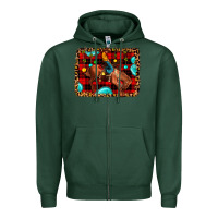 Sports Green Christmas rodeo cowboy Zipper Hoodie - JahusDesignShop