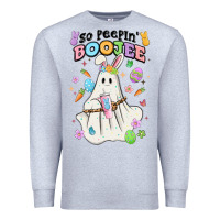 Heather Grey so peepin boujee Premium Sweatshirt - MaliasSmallBusiness