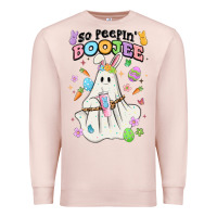 Pale Pink so peepin boujee Premium Sweatshirt - MaliasSmallBusiness