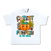 White Cutest Pumpkin In The Patch Urban Heavy Tee - texasbilliewilder