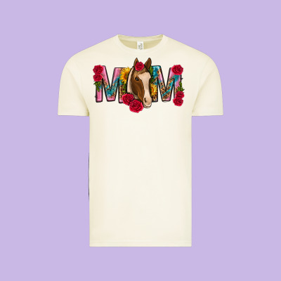 Mom With Horse Mothers Day Vintage Tee Designed By Texasbilliewilder