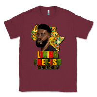 Burgundy juneteenth living freeish since 1865 Classic Tee - HRA Design Shop