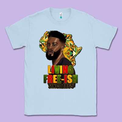 Juneteenth Living Freeish Since 1865 Classic Tee Designed By Hra Design Shop