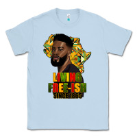 Dusty Blue juneteenth living freeish since 1865 Classic Tee - HRA Design Shop