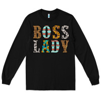 Black western boss lady Long Sleeve Tee - HRA Design Shop