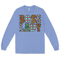 Colony Blue western boss lady Long Sleeve Tee - HRA Design Shop